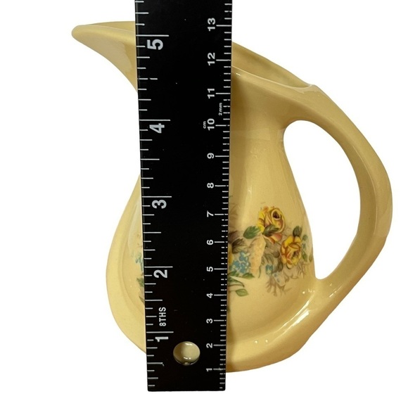 Vintage Yellow Floral Creamer Pitcher - Picture 7 of 9